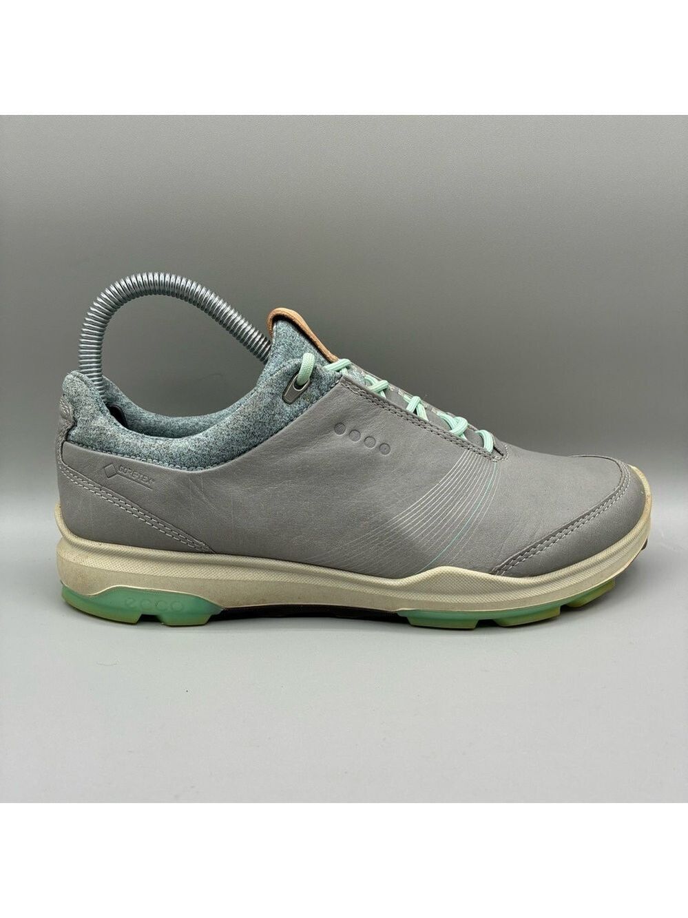 Ecco Biom Hybrid 3 Goretex Yak Leather Golf Shoes Women’s 6 C Blue Gray Athletic